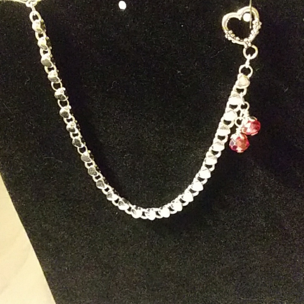 HEART BRACELET W) SWAROVSKI CRYSTALS